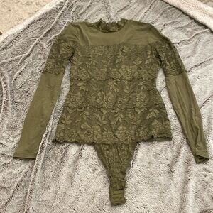 Mesh and lace body suit from Guess